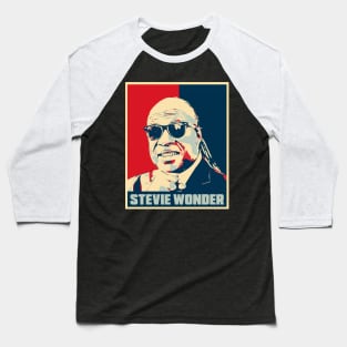 Stevie Wonder Hope Poster Art Baseball T-Shirt